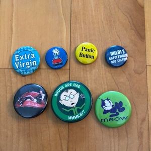 Assorted Pins -Rocky Horror, South Park, Nintendo